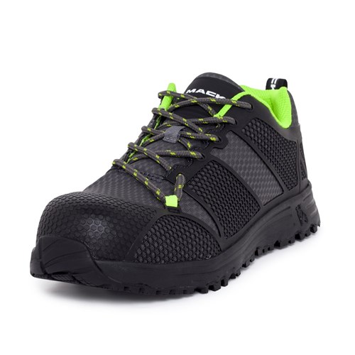 MACK BOOT PITCH CHARCOAL/LIME UK SIZE 10 